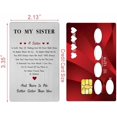 thumbnail image 2 of Mother's Day Card for Sister - Gifts for My Sister Birthday Wedding Graduation Easter Christmas Card from Brother, 2 of 6