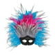 thumbnail image 1 of Tocado de plumas para cosplay, accesorios para fotos, diadema, disfraz, mascarada, fiesta Azul Rosa, 1 of 9