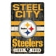 Les Steelers de Pittsburgh Signent un Slogan 11x17 en Bois – image 1 sur 1