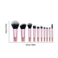 thumbnail image 3 of 10 Travel Mini Makeup Brush Set - Travel Size Foundation Eyeshadow Powder Concealer Brushes, Make Up Brushes Set, Makeup Brushes & Tools, Small Cosmetic Brush Kit with Bag, Beauty Tools Gift Set, 3 of 6