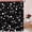 Black White, variant on Red Heart Shower Curtain Romantic Valentines Love Bowknot Cute Chic Modern Aesthetic Artistic Fabric Bath Curtains with Hooks,36x70 Inch