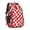 Red and White, variant on Brown and White Checkered Pattern Backpack for School, Cute School Bag with Adjustable Shoulder Straps and Padded Back, 16.9"x12.6"x5.9"