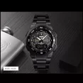 thumbnail image 3 of Reloj pulsera Skmei 1370 con correa de acero inoxidable color negro - fondo negro/gris, 3 of 8