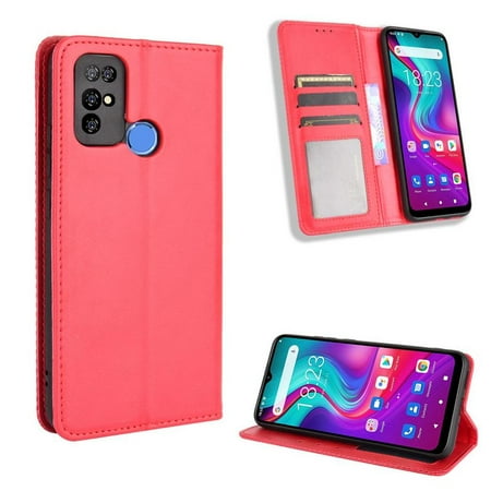 

Case for Doogee X96 Pro Magnetic Closure Wallet PU Leather