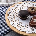 thumbnail image 3 of Trayknick 100Pcs Round Paper Lace Doilies Cake Placemat Party Wedding Baking Decoration, 3 of 12