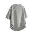 thumbnail image 5 of Bxsruta Men's Casual Raglan Short Sleeve Crew Neck Loose Fit Pullover Top Comfortable Sport Daily T Shirt, 5 of 6