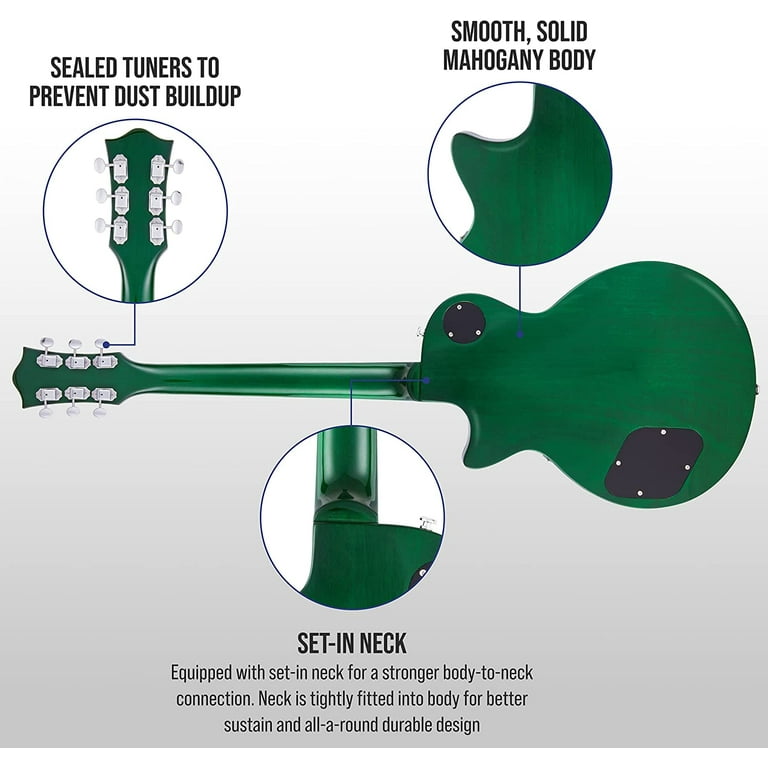 LyxPro 39” Electric Guitar for Adults, Professional Set, Beginner