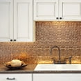 thumbnail image 2 of FASÄDE Traditional Style 1 Decorative Vinyl Backsplash 15 sq ft Kit in Polished Copper, 2 of 6