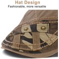 thumbnail image 4 of Men Beret Hat Cotton Buckle Adjustable Newsboy Hats Cabbie Gatsby Cap, 4 of 14