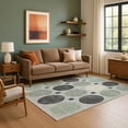 thumbnail image 7 of Addison Rugs Mayfield Premium Machine Washable Transitional Geometric Sage Rectangle Rug, 9' x 12', 7 of 7