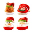 thumbnail image 4 of 4pcs Cartoon Christmas Hat Brim Santa Hat Headdress Party Favors Decorations for Kids Adult (Assort Pattern), 4 of 8
