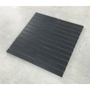 1 X 6 Stack Basalt Stone Mosaic Wall And Floor Tile (10 Sheets)