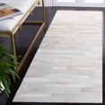 thumbnail image 2 of SAFAVIEH Studio Leather Candelario Geometric Runner Rug, Ivory/Light Grey, 2'3" x 7', 2 of 7