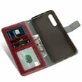 thumbnail image 2 of Mobile Phone Cover for Samsung A20s, Cover Premium Pu Leather Tpu Flip Cover Magnetic Closure Card Compartment Stand Function Wallet with Carrying Strap Protective Cover, 2 of 7