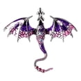 thumbnail image 2 of Broche Dragón Volador Esmaltado Exquisito para Traje Abrigo () Púrpura, 2 of 2