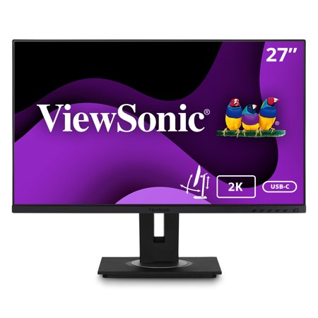UPC: 0766907992014 | ViewSonic VG2755-2K 27 Inch IPS 1440p Monitor with USB C 3.1  HDMI  DisplayPort and 40 Degree Tilt Ergonomics for Home and Office