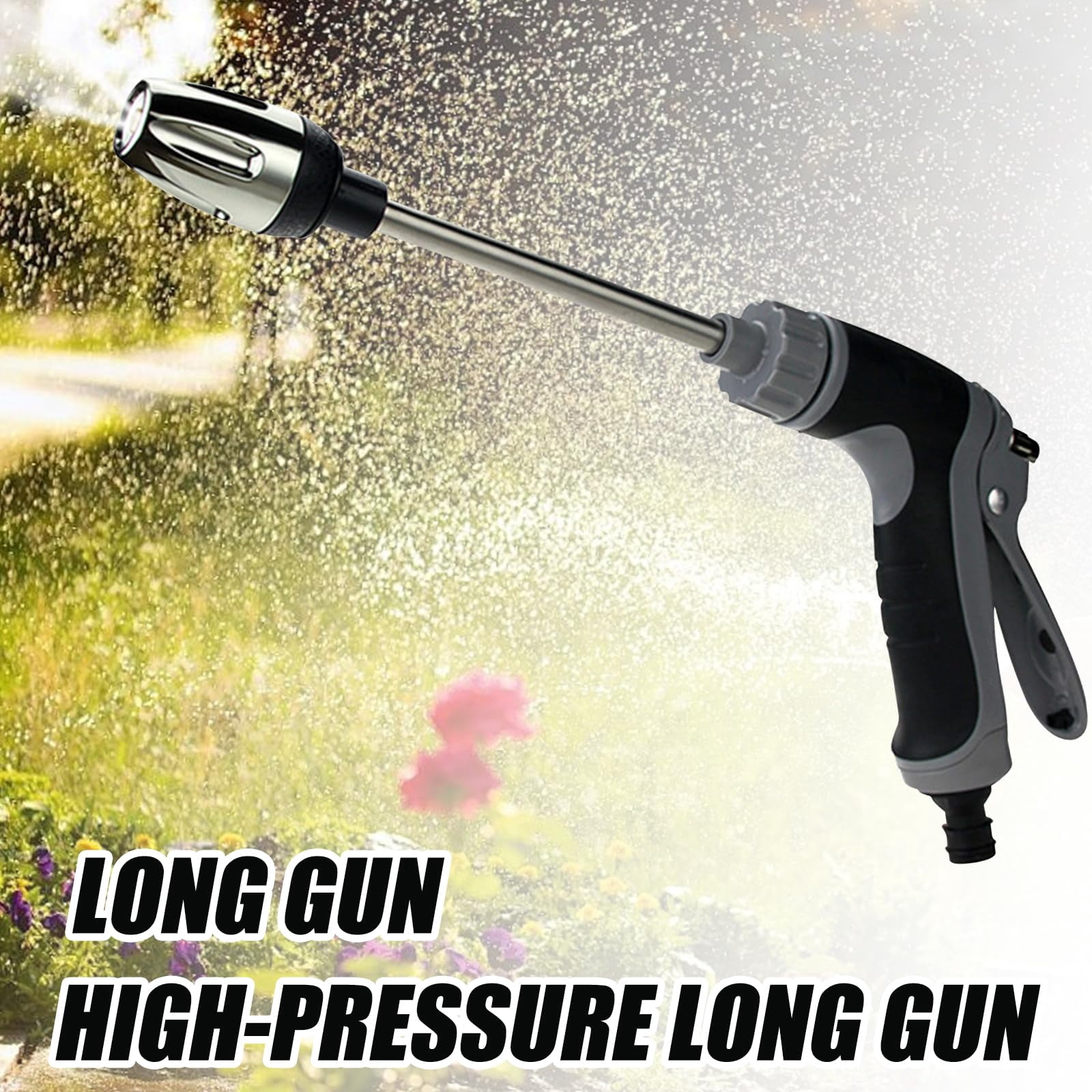 Hosehawk Pro Pressure Washer, Hose Hawk Compressor Hose Spray Nozzle Gun, with 360° Rotating for Three Spray Modes with Foam Pot for Car Washing, Patios and Furniture