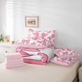 thumbnail image 6 of Castle Fairy Kids Children Pink Bow Personalized Initial H Twin Bedding Sets 7-Piece,Dreamy Princess Bow-Tie Bedding Comforter Set Microfiber,Cute Bowknot Bow Breathable Sheet Sets, 6 of 8