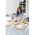 thumbnail image 5 of FRAÎCHE Spring Blue Gingham Tablecloth, 60x84-in, 5 of 5
