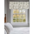 thumbnail image 3 of Spring Flowers Curtain Valances for Windows, Farmhouse Sage Green Pastoral Floral Leaf Kitchen Valance Window Treatment, Light Filtering Block Curtains for Bathroom/Bedroom/Living Room 42'' x 18'', 3 of 9