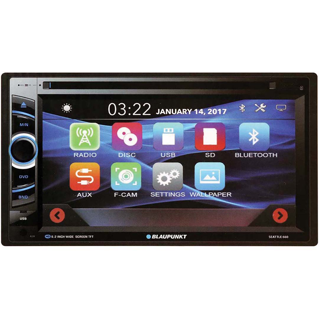 Blaupunkt SEATTLE 660 6.2-Inch In Dash Touch Screen Multimedia Car Stereo Receiver with Bluetooth - image 2 of 5