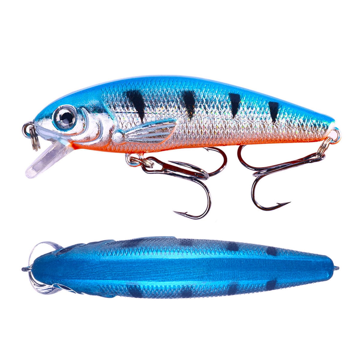 HENGJIA Fishing Lures, Jerkbait for Bass Fishing Minnow Lure Set Fishing Hard Baits Swimbaits Boat Topwater Lures for Trout Bass Perch Fishing,10pcs