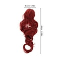 thumbnail image 6 of LOLIPPYY Long Ponytail Hair Extension Wavy Curly Claw Clip Ponytail Natural Looking Synthetic Fake Hairpiece for Women - Red, 6 of 7