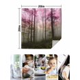 thumbnail image 4 of Pink Forest Cloth Napkins Set of 6 Reusable Dinner Napkins, Vintage Foggy Woods Tree Cocktail Napkin Washable Table Napkins for Wedding/Holiday Party/Baby Shower 20"x20", 4 of 7