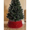 thumbnail image 5 of Elegant Holiday Decor, Sequin Christmas Tree Collar, Sparkling Tree Base Cover, Durable Polyester Fiber Skirt, Foldable Christmas Tree Ring for, 5 of 5