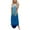 Blue, variant on IROINNID Full-Length Dress For Women Printed Casual Loose Summer Tank Beach Sundress Dresses Sleeveless V-Neck Sundress