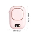 thumbnail image 3 of Neck Fan Wearable USB Rechargeable Hands Free 5 Speeds Quiet Cooling Fan, Lightweight Clip On Portable Airflow Long Battery, for Travel Outdoor Work Commuting, 3 of 6