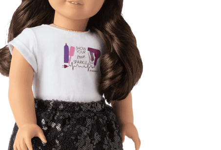 American Girl Truly Me True Sparkle Salon Outfit for 18 inch Dolls