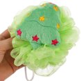 thumbnail image 4 of 4pcs Bath Balls Creative Christmas Style Body Scrubber Exfoliating Bathing Ball, 4 of 9