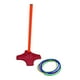 thumbnail image 1 of Juego de lanzamiento de aros interactivo para padres e hijos, ideal para interiores y exteriores. Poste rojo, 1 of 9