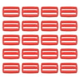 thumbnail image 1 of Unique Bargains Red Tri-Glide Slide Buckles Webbing Strap Fastener (100 Pack), 1 of 5