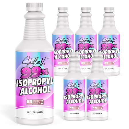Isopropyl Alcohol 99% Rubbing Alcohol 99% Isopropyl Alcohol 32 Fl Oz Pack of 6