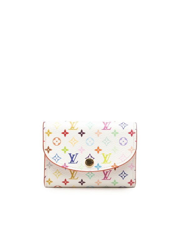 Pre-Owned Louis Vuitton x Takashi Murakami Monogram Portemonnaie Rosalie Wallet/Coin Purse...