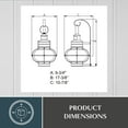 thumbnail image 6 of Vaxcel Chatham Bronze Motion Sensor Dusk to Dawn Coastal Outdoor Wall Light, 6 of 9