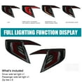 thumbnail image 7 of Spec-D Tuning Glossy Black Smoke Tail Lights w/ Red LED Bars, Sequential LED Turn Signal, and Startup Animation Compatible with 2016-2021 Honda Civic 4-Door Sedan, Left + Right Pair Assembly, 7 of 7