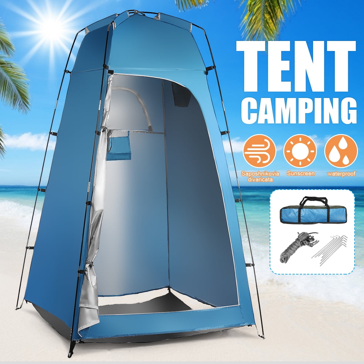 Pop Up Tent Camping Shower Beach Toilet Changing Room Privacy Shelter Portable 