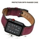 thumbnail image 3 of Compatible con Apple Watch Band 38-40 mm / 42-44 mm, correa de repuesto de cuero genuino compatible con Apple Watch Series 5/ 4/3 /2 /1 Adepaton 2033272-14, 3 of 9
