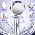 thumbnail image 2 of Handheld Shower Head（Without Hose and Bracket） - High Pressure Water Saving 360 Degree Rotating Adjustable Showerhead with ON/Off Switch and 3 Spray Settings RV Camper Bathroom Shower Sprayer, 2 of 5