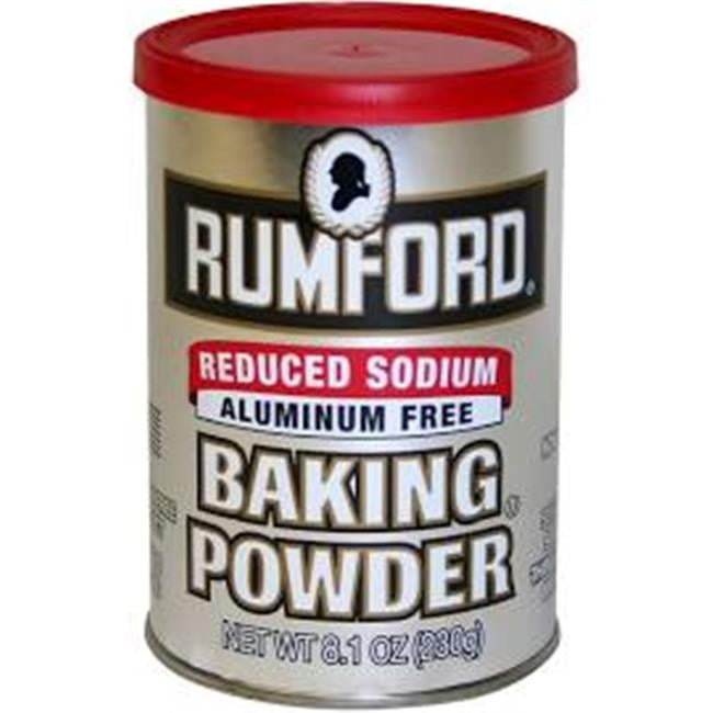 Rumford Reduced Sodium Baking Powder, 8.1 Ounce 12 per case.