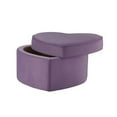 thumbnail image 5 of Rigoberto Ottoman Purple Velvet 33L x 32.3W x 19.6H Upholstered Storage, 5 of 8