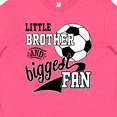 thumbnail image 4 of Inktastic Little Brother and Biggest Fan Soccer Player Youth T-Shirt, 4 of 5