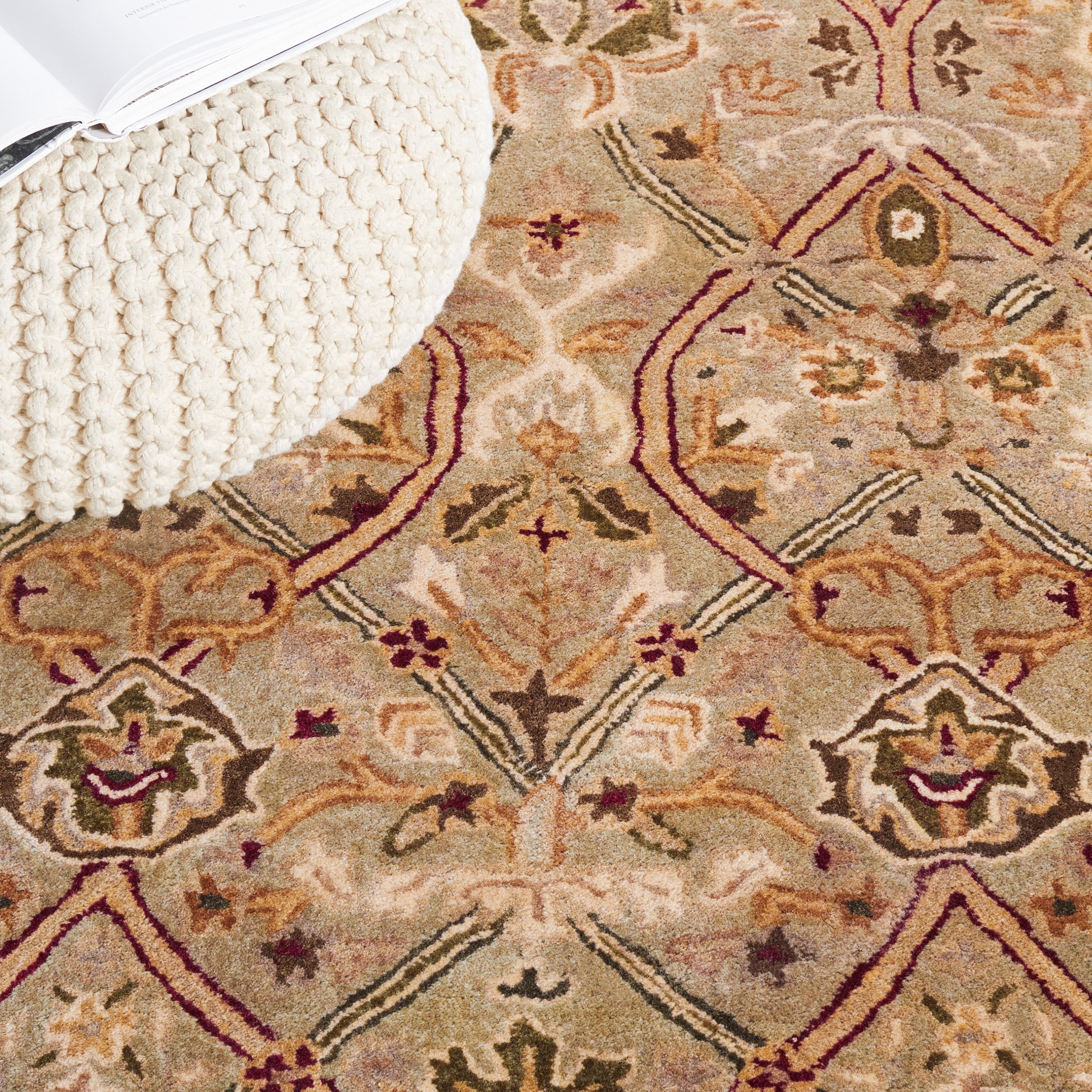 SAFAVIEH Persian Legend Adrian Oriental Area Rug, Light Green/Beige, 9'6" x 13'6"