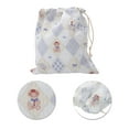 thumbnail image 4 of Unique Bargains 1 Pc Medium Diamond-shaped Drawstring Makeup Bag for Travel Blue Polyester, 4 of 6
