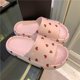 thumbnail image 1 of Sandalias de suela blanda de EVA para mujer, sandalias de verano a la moda para playa, lindas sandalias para mujer para interior y hogar, chanclas, zapatillas para mujer, 1 of 6