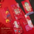 thumbnail image 2 of 15PCS Chinese Red Envelopes Hong Bao,Cash Envelopes,Lucky Money Gift Envelopes Red Packet for 2023 Spring Festival, 2 of 7