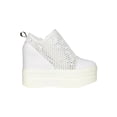 thumbnail image 2 of Women Fishnet Mesh Platform Wedge Sneaker 18368, 2 of 6